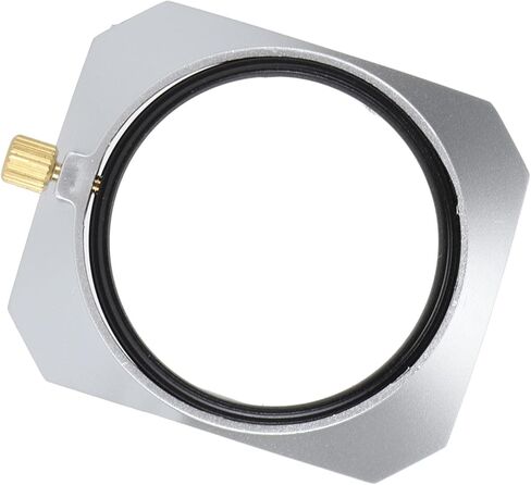 Tbest 49mm Lens Hood Square Shade Accessory Sun for Digital Camera Silver Premium Aluminum Alloy ABS 49MM Protection Photography Enthusiasts in Saudi Arabia