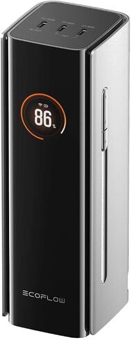 EF ECOFLOW Rapid Pro Power Bank (27650mAh, 300W, 140W Built-in Cable), 4-Port Portable Charger w/ 140W Output, Up to 320W Recharge, Compatible with iPhone Series, Samsung, Laptop and More in Kuwait