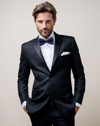 ربطات عنق حريرية للأولاد من WELROG - ربطة عنق للأطفال مربوطة مسبقًا بلون سادة قابلة للتعديل بطول 10 × 5 سم in Kuwait