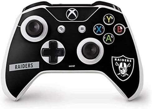Skinit Skinit Gaming Gaming Skin متوافق مع وحدة التحكم في Xbox One S - NFL Las Vegas Raiders Series Black Performance Design in Saudi Arabia