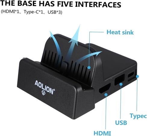 DOITOOL 2pcs Dock Cover Game Console Base Docking Station Accessory Tv Compatible in Saudi Arabia
