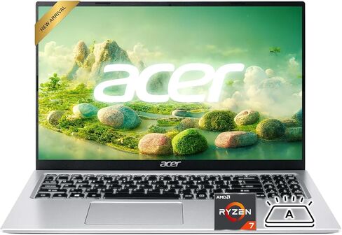 acer Aspire 3 Premium Slim Laptop Computer with Backlit Keyboard - AMD Ryzen 5 7430U CPU - 16GB RAM - 512GB SSD - 15.6" FHD Display - Fast Wi-Fi 6 - Webcam - Copilot AI Chat - Windows 11 Pro in Saudi Arabia