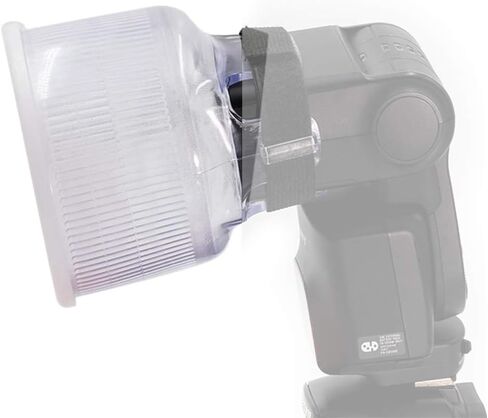 صرف وميض فلاش Lambency Clear for Speedlite ، نوع وعاء عالمي Diffusor + 2 Dome Covers لـ Canon 580ex 580ex II 540ez 550ex 430ez (White + Yellow) in Saudi Arabia