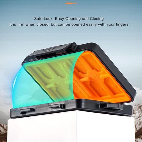 24 Slots Memory Card Case, Memory Card Holder Case Carrying Box Water Proof Portable Case Organizer for Camera Drone Nano SIM Cards in Saudi Arabia