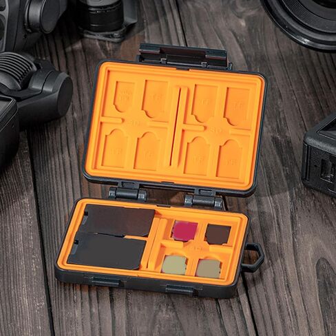 24 Slots Memory Card Case, Memory Card Holder Case Carrying Box Water Proof Portable Case Organizer for Camera Drone Nano SIM Cards in Saudi Arabia
