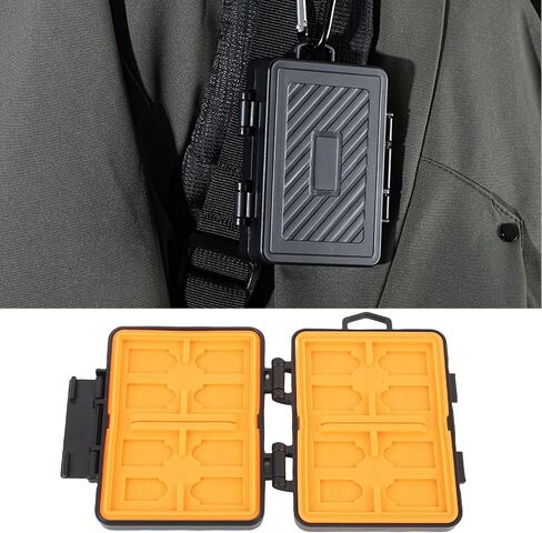 24 Slots Memory Card Case, Memory Card Holder Case Carrying Box Water Proof Portable Case Organizer for Camera Drone Nano SIM Cards in Saudi Arabia