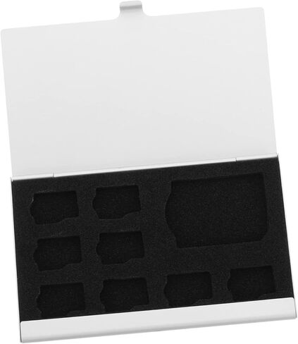 Storage Keeper Case Slot Aluminum Memory Card Organizer for Cards Portable and Lightweight Design Scratch Protection Convenient for Travel and Daily Use in Saudi Arabia