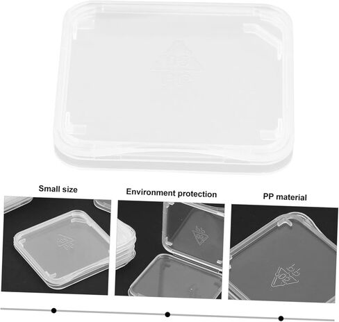 100 PCS Card Card Case Case Box box plastic memory fox لتنظيم وحماية بطاقات الذاكرة للمصورين ومصورين فيديو قوي وخفيف الوزن in Kuwait
