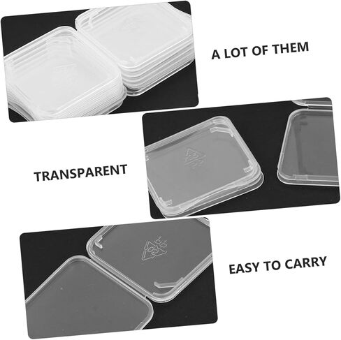 100 PCS Card Card Case Case Box box plastic memory fox لتنظيم وحماية بطاقات الذاكرة للمصورين ومصورين فيديو قوي وخفيف الوزن in Kuwait