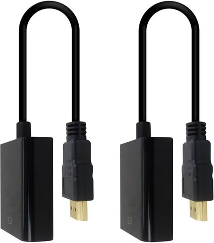 محول HDMI جديد إلى محول VGA 1080p كامل HD متوافق مع الكمبيوتر/الكمبيوتر المحمول/Chromebook/Raspberry محول الفيديو HDMI إلى محول VGA لعرض واضح وإعداد سهل in Kuwait