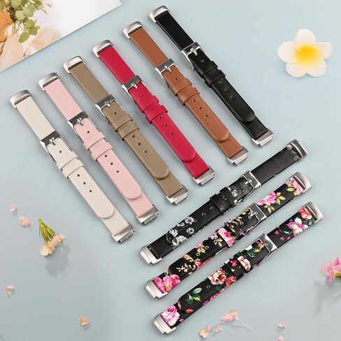AK Leather Band متوافق مع Fitbit Inspire 3 فرق للنساء ، حزام بديل للجلود الكلاسيكي للحبوب الكلاسيكية لـ Fitbit Inspire 3 Tracker in Kuwait