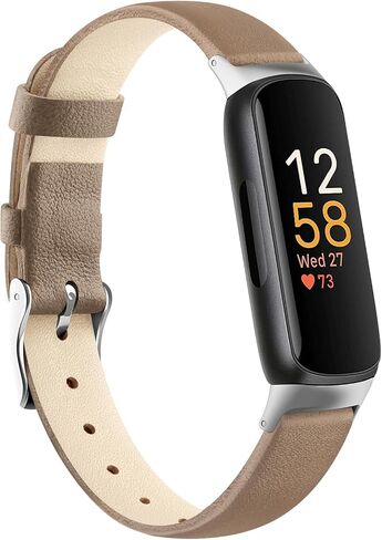 AK Leather Band متوافق مع Fitbit Inspire 3 فرق للنساء ، حزام بديل للجلود الكلاسيكي للحبوب الكلاسيكية لـ Fitbit Inspire 3 Tracker in Kuwait