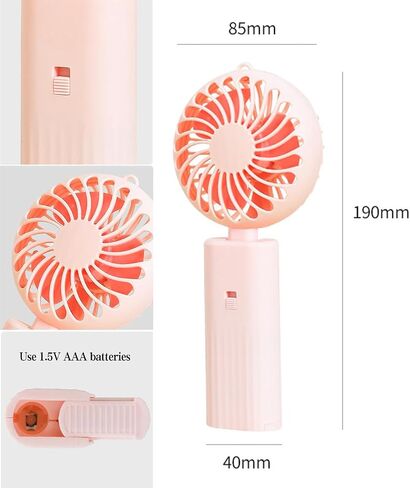 Handheld Fan for Home Use, Foldable Desktop Mini Fan in Saudi Arabia