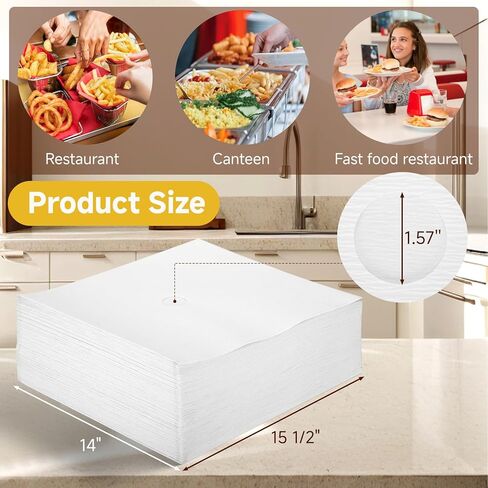 FE02 Envelope-Type Fryer Oil Filter 15 1/2" x 14" 100 Sheets Compatible with RF HUNTER Ecco One ＆ Hf Series in Kuwait