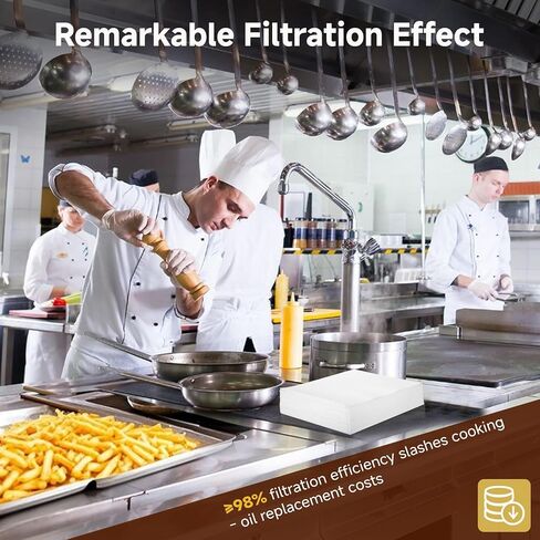 FE02 Envelope-Type Fryer Oil Filter 15 1/2" x 14" 100 Sheets Compatible with RF HUNTER Ecco One ＆ Hf Series in Kuwait
