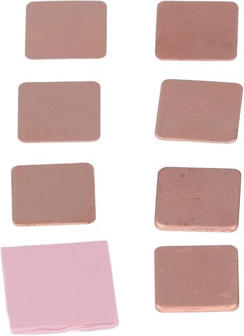 70PCS Copper Heatsink Sheets with 10PCS Silicone Pads High Performance Cooling Thermal Shims for Notebook Chipset GPU VGA RAM VRAM Efficient Heat Dissipation Solution in Saudi Arabia