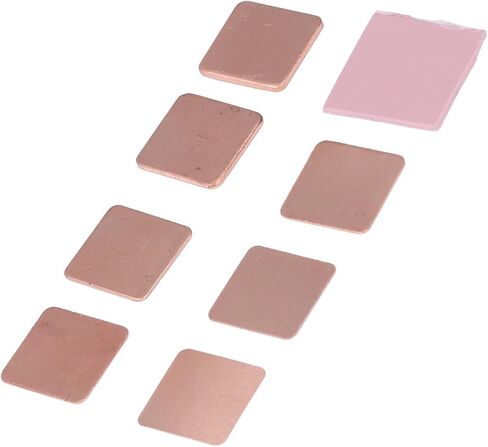 70PCS Copper Heatsink Sheets with 10PCS Silicone Pads High Performance Cooling Thermal Shims for Notebook Chipset GPU VGA RAM VRAM Efficient Heat Dissipation Solution in Saudi Arabia