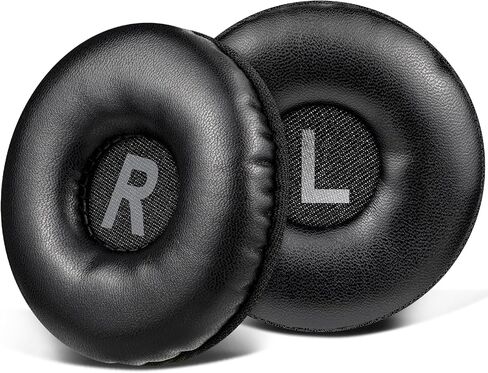 SOULWIT Earpads Replacement for Logitech H390 H600 H609 H760 Wireless Headphones, Ear Pads Cushions with Soft Protein Leather, Noise Isolation Foam, Added Thickness - Black in Saudi Arabia