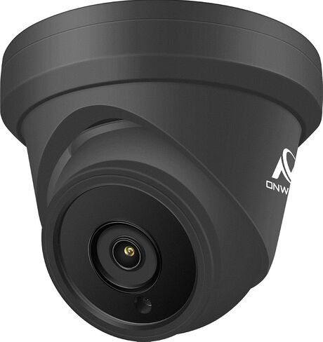 ONWOTE 4K 8MP UltraHD PoE IP Security Camera Turret, AI Human Vehicle Detection, 3840x2160 8 Megapixels, 128° Field of View, Video Audio, Indoor Outdoor, 100ft IR, Add-on Camera to PoE NVR System in Kuwait
