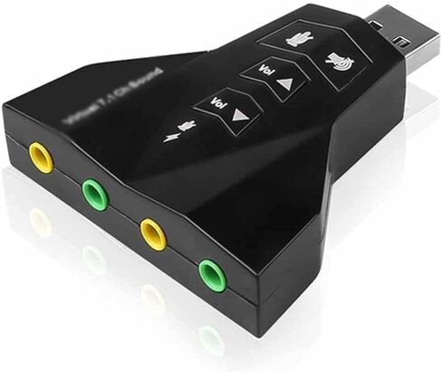 خارجي افتراضي 7.1 USB 3D صوت بطاقة صوتية محول قناة محول الكمبيوتر المحمول in Saudi Arabia