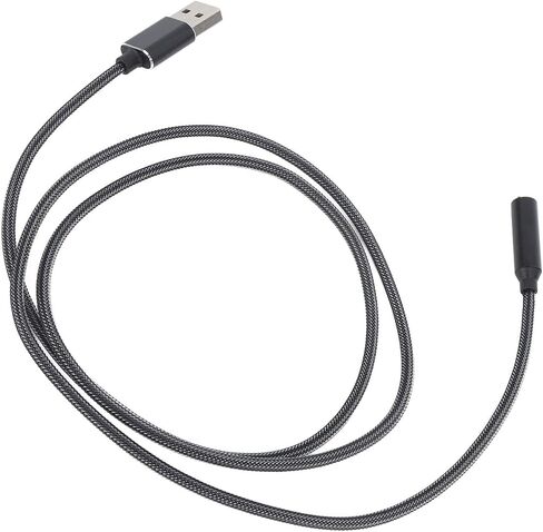 plplaaoo USB Sound Card Adapter External Stereo Audio Converter with Clear Sound Aluminum Alloy Shell Plug Play for PC Laptop Switch Black in Saudi Arabia