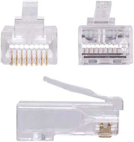 EZ Pass-shourgh RJ45 RAPID45 CAT5E/6 CONNECTOR. 100/جرة. in Saudi Arabia