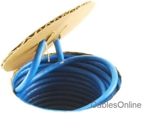 CablesOnline, 250FT Solid CAT6E CMR 550-Mhz, High-Performance 23-AWG Copper Bulk Cable, Blue, U6-B250B in Saudi Arabia
