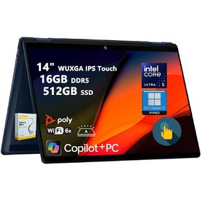 HP OmniBook X Flip 2-in-1 Laptop | 14" WUXGA IPS Touch | Intel Core Ultra 5 226V | 16GB DDR5 1TB SSD | Copilot+ AI PC for Creator Designer Business Professional Win11 Pro w/DLCA Accessory in Kuwait
