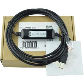 USB-EH-VCB02 قابلة للتطبيق EH Series PLC تصحيح تصحيح بيانات الاتصالات بيانات برمجة الكبل تنزيل كبل التصميم المزدوج التصميم الصناعي 3 متر in Kuwait