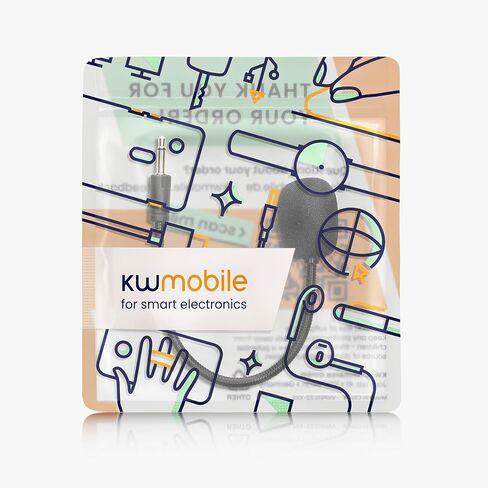 ميكروفون Kwmobile متوافق مع Razer Kaira Pro - MIC بديل لسماعات الألعاب - الأسود in Saudi Arabia