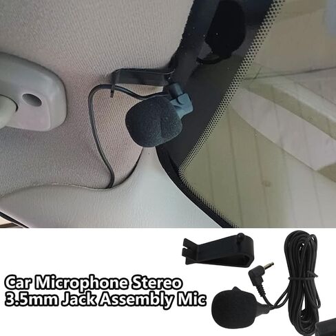 3.5mm Microphone External Portable, Bluetooth Enabled Receivers Mic for Al -pine INA-W910 INE-NAV40 INE-S920HD INE-W927HD INE-W940 INE-W957HD by BLUE ELF in Saudi Arabia