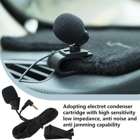 3.5mm Microphone External Portable, Bluetooth Enabled Receivers Mic for Al -pine INA-W910 INE-NAV40 INE-S920HD INE-W927HD INE-W940 INE-W957HD by BLUE ELF in Saudi Arabia