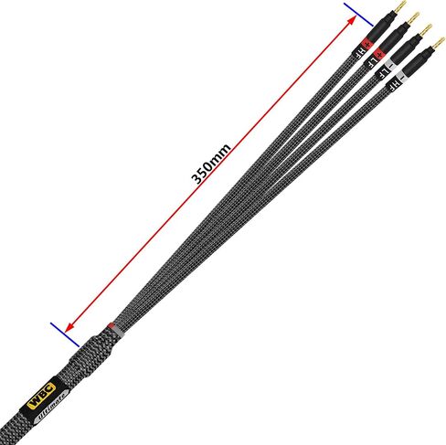 أفضل كابلات في العالم 10 أقدام في نهاية المطاف - 12 AWG - فائقة النخاع OFC - زوج مكبر صوت AUM -AMP الممتاز مع سدادات Banana Gold Banana و Carbon Tweed سترة in Saudi Arabia