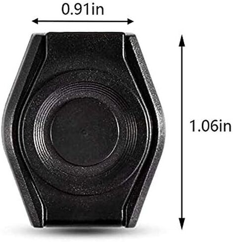 2 Pack USB Webcam Cover - Black - 1.06 × 0.91 × 0.16 في (27x23x4mm) - عدسة مسطحة متوافقة in Saudi Arabia