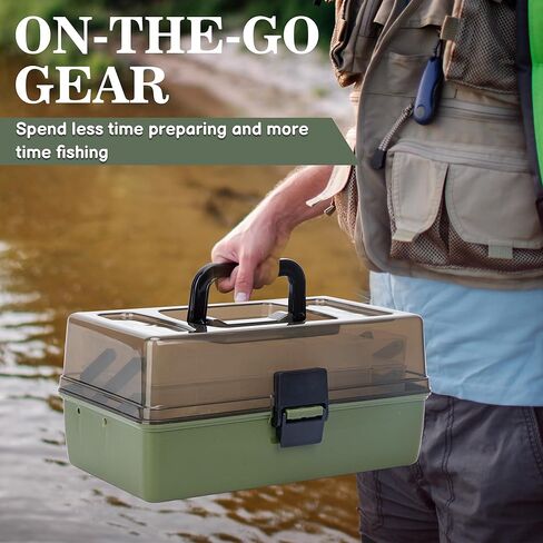 3 طبقات معالجة مربع مع معالجة الصيد بما في ذلك ، 475 PCS صيد السمك الساحات الطقم ، الأوزان ، والسنانير ، وغيرها in Kuwait