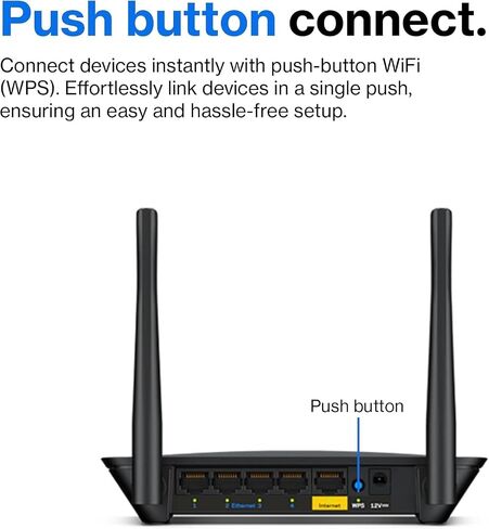 Linksys E5350 WiFi 5 جهاز توجيه مزدوج النطاق AC1000 ، الإعداد الشرقي ، اتصالات WiFi موثوقة وسرعات WiFi (متجددة) in Saudi Arabia