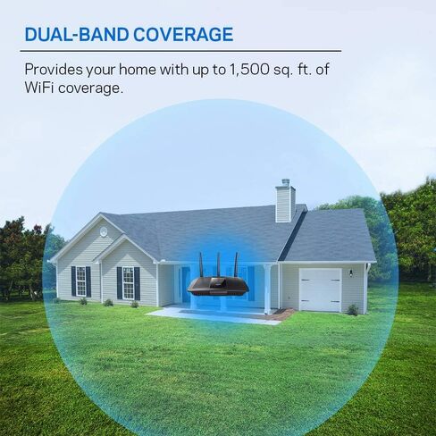 Linksys EA7500 جهاز توجيه Wi-Fi مزدوج النطاق للمنزل (جهاز التوجيه اللاسلكي السريع MU-MU-MUMO) in Saudi Arabia