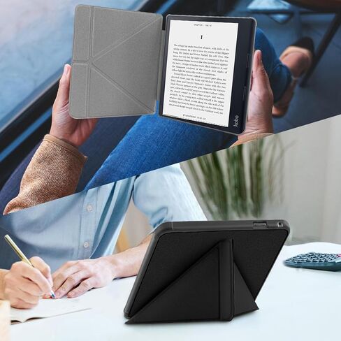 حالة متوافقة مع قارئ kobo sage 8 بوصة e (النموذج: N777 N778K ، 2021 إصدار) ، يتضمن حامي الشاشة - غطاء جلدي PU مع النوم التلقائي/الاستيقاظ in Kuwait