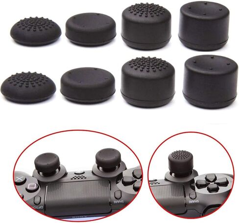YoRHa Studded Silicone Cover Skin Case for Sony PS4/slim/Pro Dualshock 4 Controller x 1(Camouflage red) with Pro Thumb Grips x 8 in Saudi Arabia