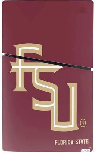 Skinit Decal Gaming Skin Compatible with PS5 Slim Digital Edition Bundle - Officially Licensed Florida State FSU Seminoles Logo Design in Saudi Arabia