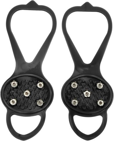 P ISkid Mpons with 5 Teeth - G for Winter Clim and Outdoor Activities - Fits Various Footwear (S) in Saudi Arabia