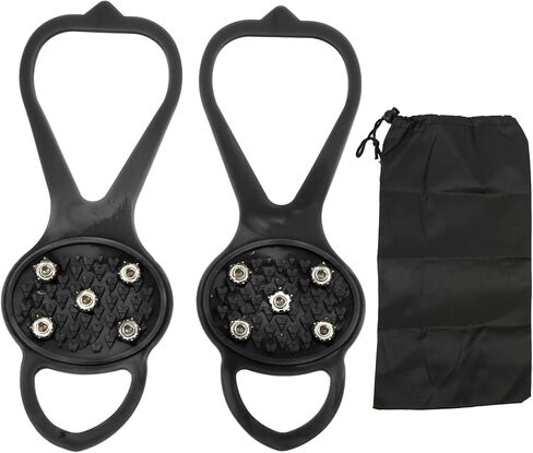 P ISkid Mpons with 5 Teeth - G for Winter Clim and Outdoor Activities - Fits Various Footwear (S) in Saudi Arabia