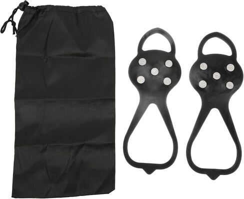 P ISkid Mpons with 5 Teeth - G for Winter Clim and Outdoor Activities - Fits Various Footwear (S) in Saudi Arabia