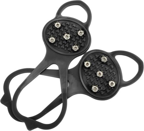 P ISkid Mpons with 5 Teeth - G for Winter Clim and Outdoor Activities - Fits Various Footwear (S) in Saudi Arabia