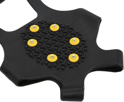 Ice Crampons, Toilet Rubber 10 Teeth Snow Shoes Folding for Ice Fishing for Hunting for Mountaineering (S) in Saudi Arabia