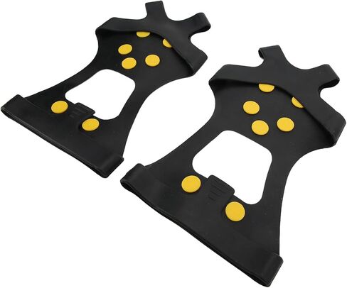 Ice Crampons, Toilet Rubber 10 Teeth Snow Shoes Folding for Ice Fishing for Hunting for Mountaineering (S) in Saudi Arabia