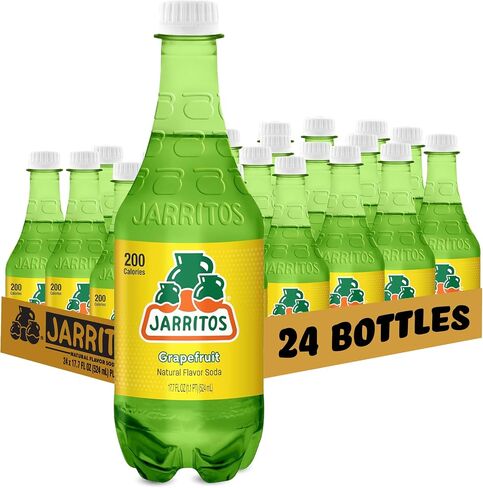 Jarritos - الصودا المكسيكية ، حزمة متنوعة من 3 نقنات (17.7 أوقية ، 24 زجاجة) - 12 ماندرين ، 6 لايم ، و 6 أناناس - السكر الحقيقي قصب - مصنوع في المكسيك - النكهة الطبيعية الصودا البوب ​​- الحفلات والشواء in Saudi Arabia