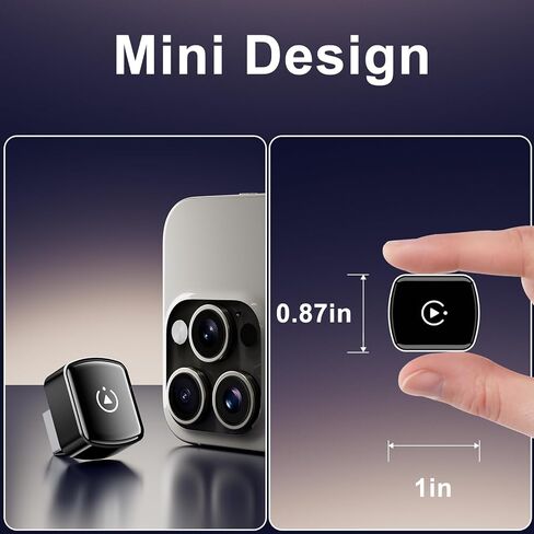 2 في 1 محول Carplay اللاسلكي ، Mini Auto Wireless Carplay & Android Adapter مع منفذ USB/USB-C ، اتصال مستقر لا يوجد تأخير متوافق مع iOS 10+ ، Android 11+ in Saudi Arabia