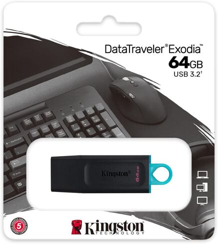 Kingston 64GB DataTraveler Exodia Flash Drive - DTX/64GB (حزمة 10) in Saudi Arabia