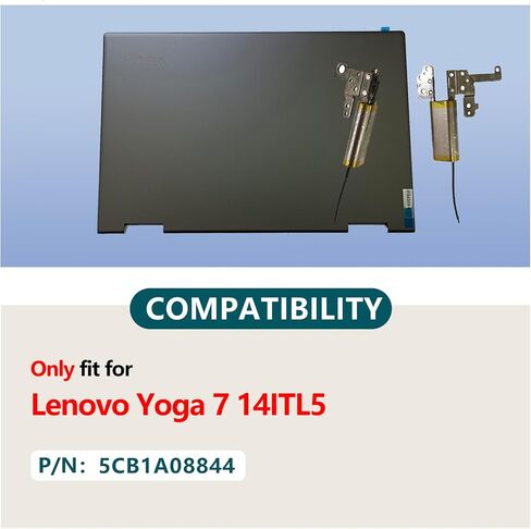 Replacement for Lenovo Yoga 7 14ITL5 Laptop LCD Back Cover Top Screen Case A Lid and Hinge Set 5CB1A08844 in Saudi Arabia